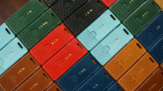 達摩皮革行李吊牌 Version 2 (可刻字)