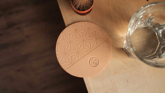 招財貓皮革杯墊