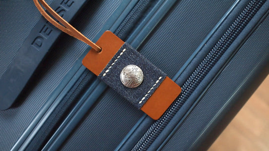 印第安風格皮革行李吊牌