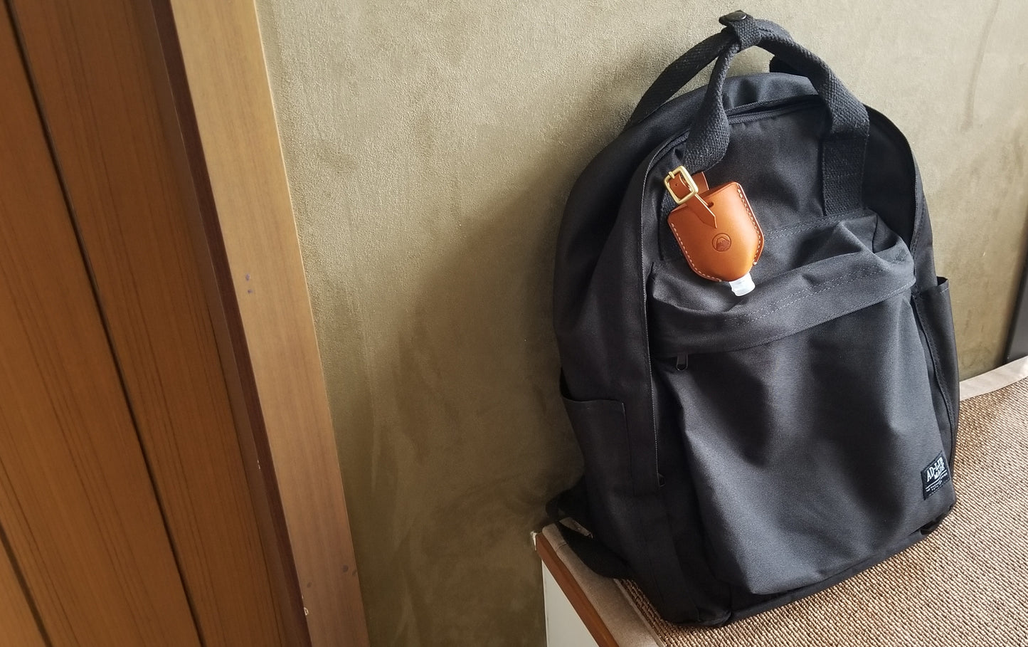 富士山青海波消毒酒精皮革搓手液套