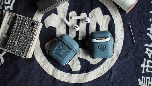 富士山日本櫪木皮革耳機保護套 Airpods