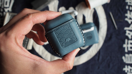 富士山日本櫪木皮革耳機保護套 Airpods