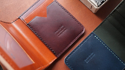 Customized Japanese Cordovan Leather Short Wallet