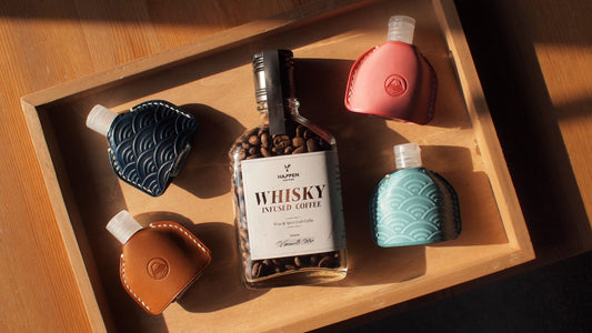 富士山青海波消毒酒精皮革搓手液套