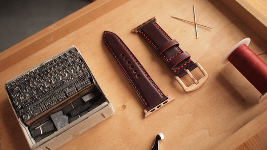 客製化皮革錶帶立體款訂製 Apple Watch