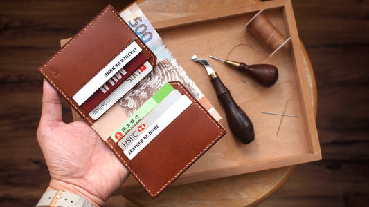 客製化日本馬臀皮革短銀包