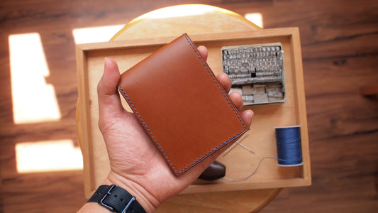 客製化意大利皮革短銀包 (零錢位款式)