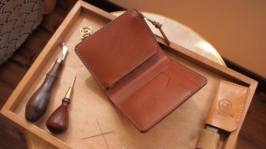 客製化意大利皮革短銀包 (零錢位款式)