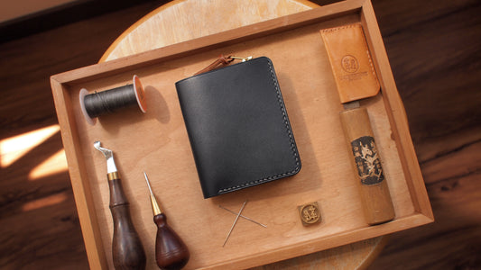 客製化意大利皮革短銀包 (零錢位款式)