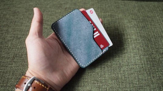 客製化意大利擦蠟皮革卡片套