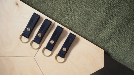 黃銅皮革鎖匙扣