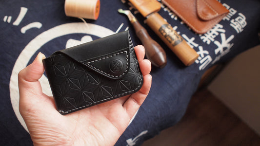 招財貓皮革卡片套