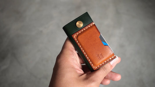 皮革鎖匙扣包連迷你八達通套