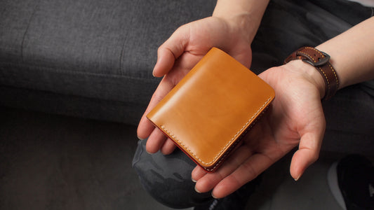 客製化日本馬臀皮革短銀包