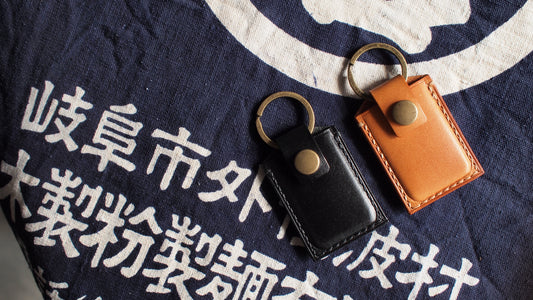 客製化意大利皮革迷你八達通套鎖匙扣