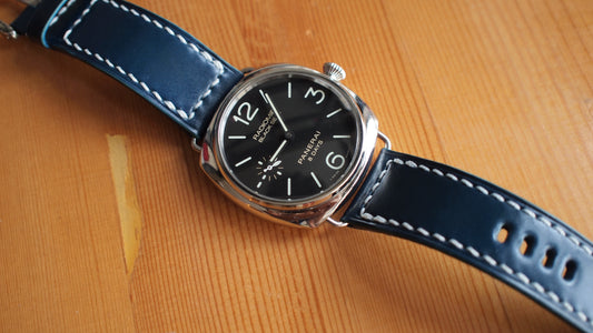 客製化沛納海日本馬臀皮革錶帶 Panerai