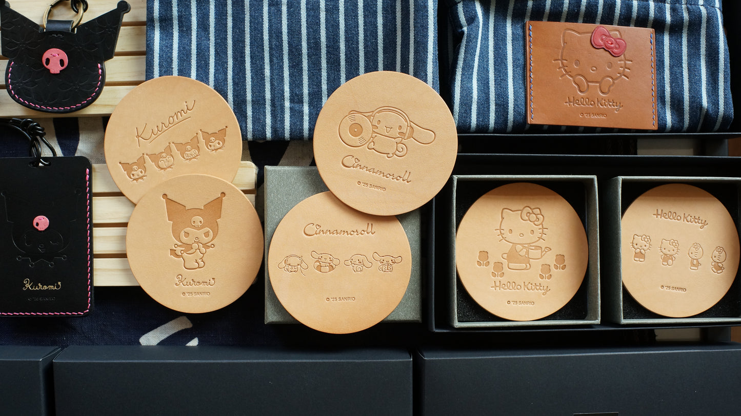 Hello Kitty / Kuromi / Cinnamoroll 皮革杯墊