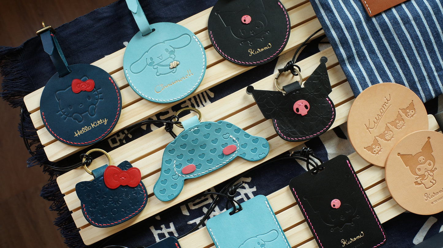 Hello Kitty / Kuromi / Cinnamoroll 皮革行李牌