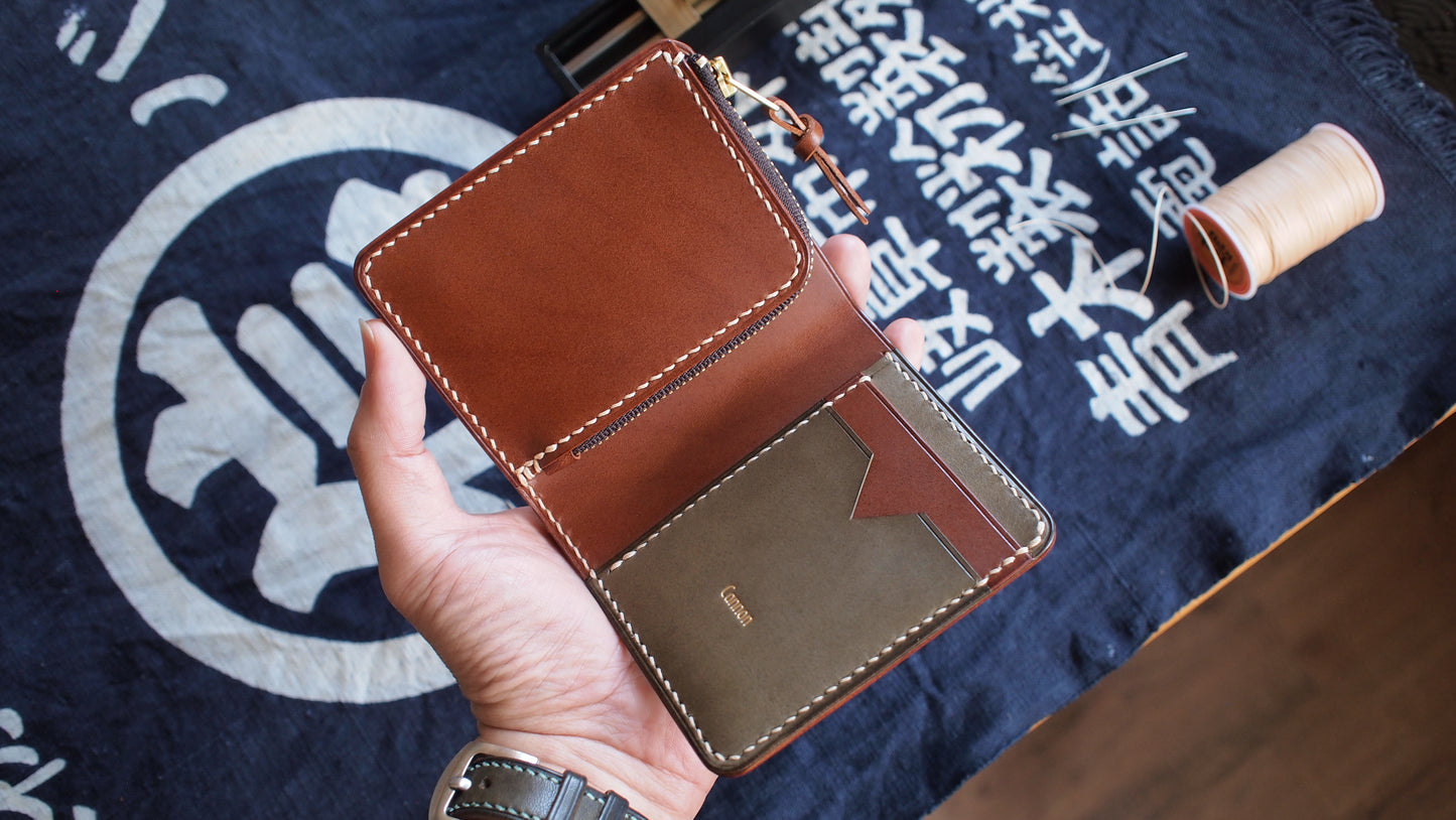 Customized Italian Leather Short Wallet (Change Style)