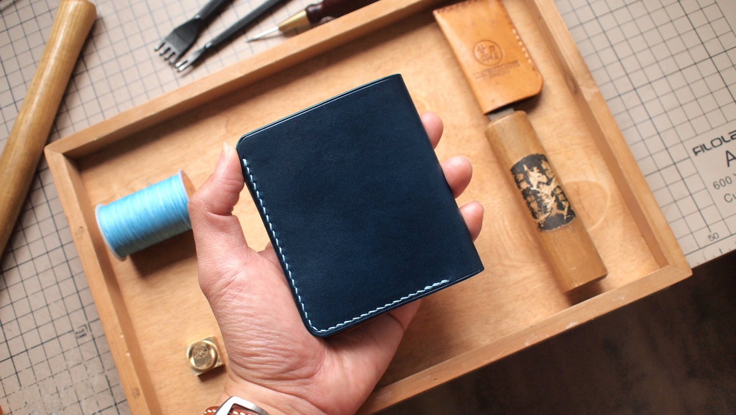 Customized Italian Leather Short Wallet