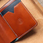 Customized Italian Leather Short Wallet