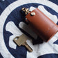 Leather Keychain Bag with Mini Octopus Holder