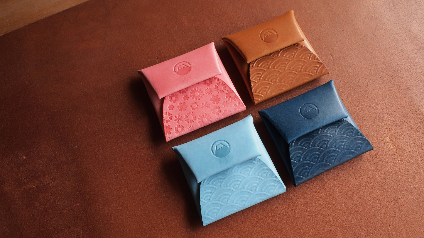 Mount Fuji Leather Coin Purse