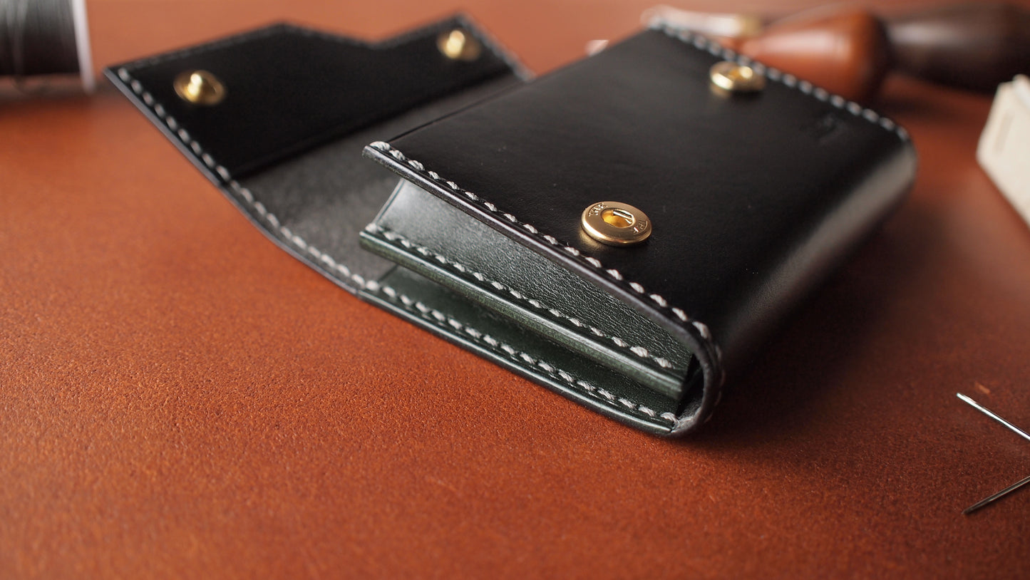 Customized Italian Leather Wallet (zipper coin style)