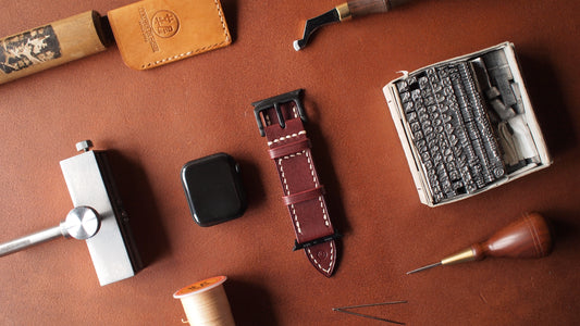 Customized leather straps for Apple Watch