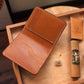 Customized Italian Leather Short Wallet