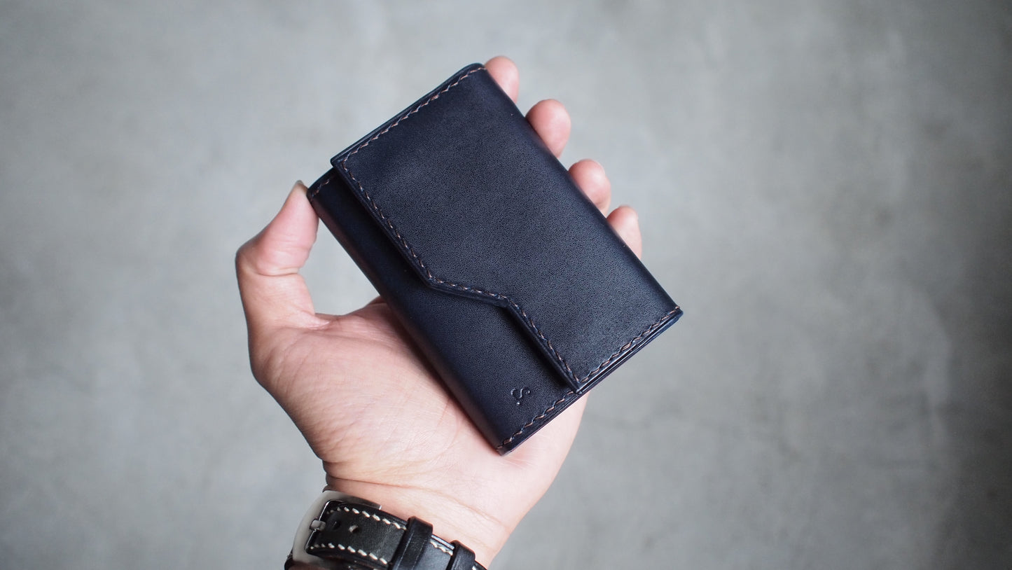 Customized Italian Leather Wallet (zipper coin style)