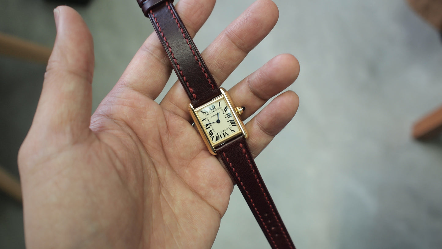 Made-to-order Italian leather straps