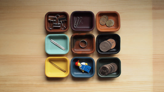 Mini Leather Tray/ Stationery Tray