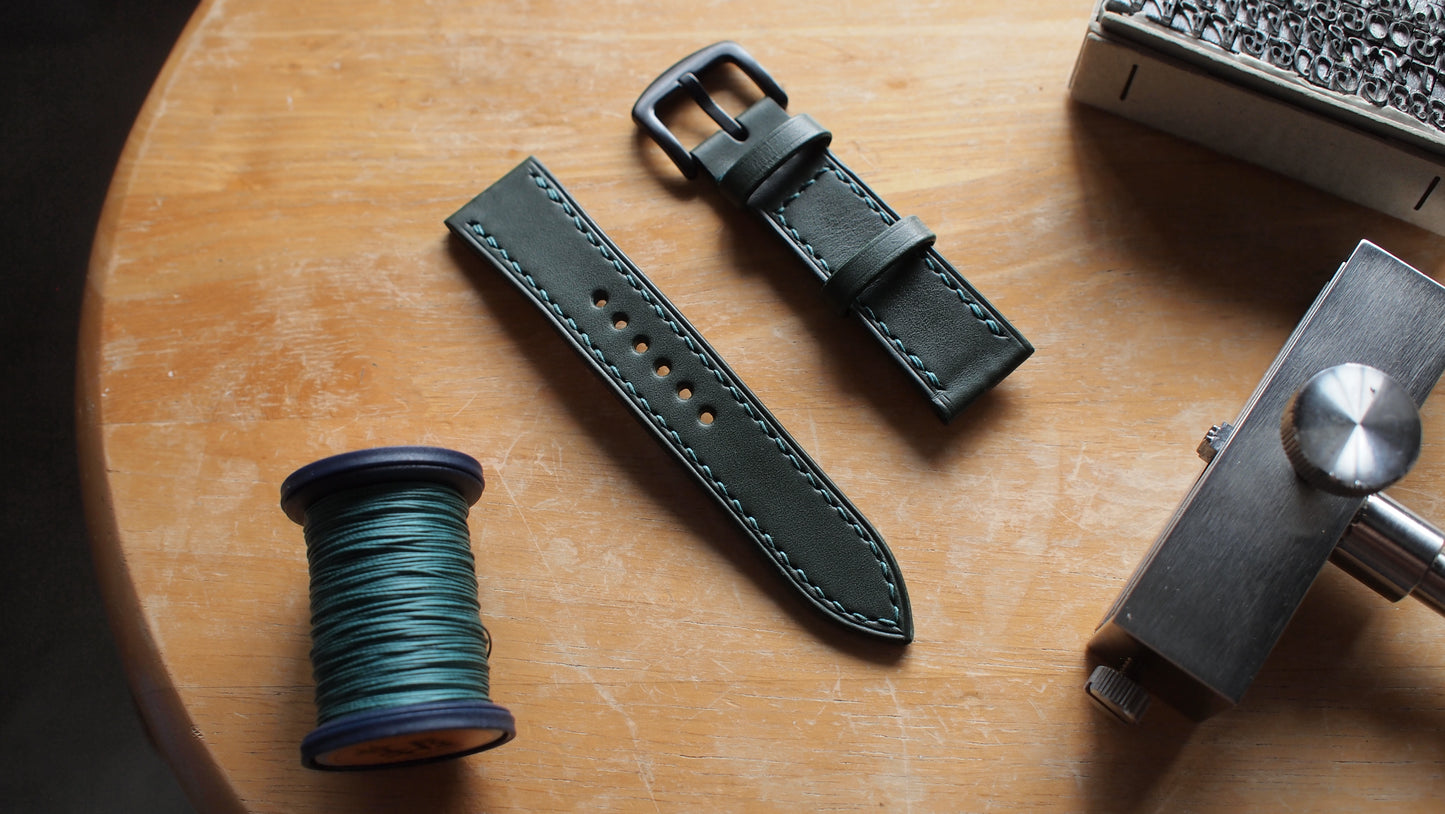 Made-to-order Italian leather straps
