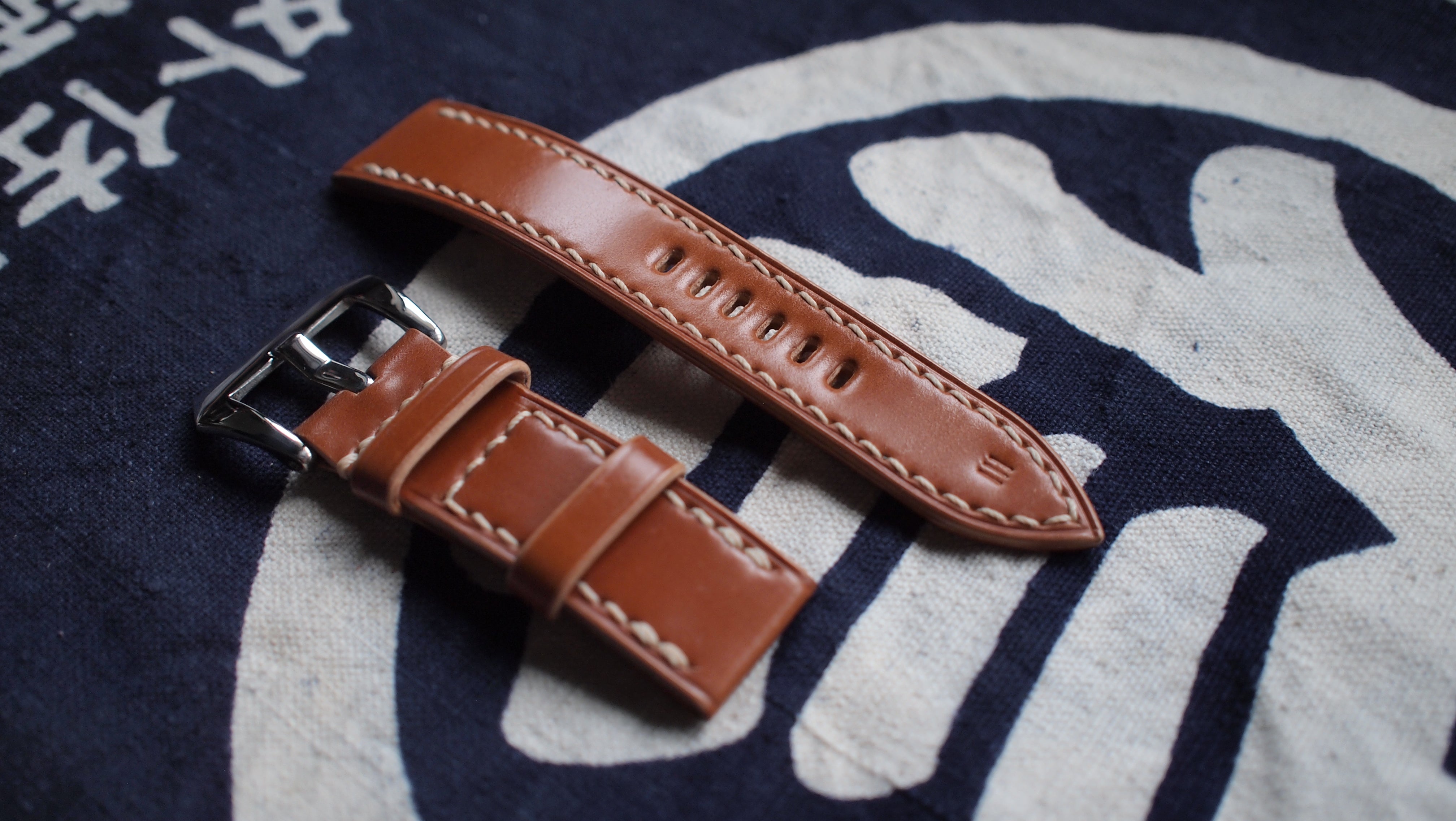 Customized Panerai Japanese Cordovan Leather Strap Panerai