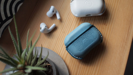 Mount Fuji Leather Headphone Case Airpods Pro / Airpods Pro 2 